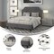 Flash Furniture Brighton Queen Platform Bed, Dark Gray SL-BK4-Q-DG-GG - alternate 3